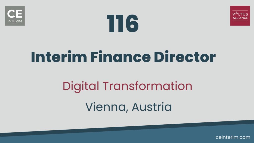 Interim Finance Director Controlling, Reporting, Budgetierung in 10+ Ländern IFRS-Zertifizierung Aufbau von Reportingstrukturen, Reorganisation des Finanzbereichs Finance Management Wien, Österreich 116