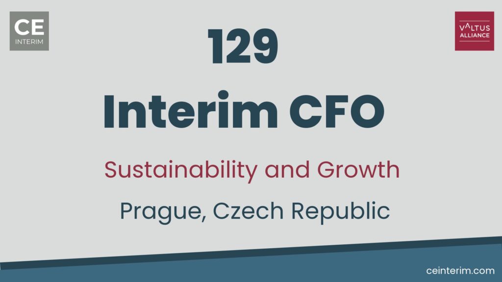 Interim CFO Finanzmanagement in einem großen Unternehmen 1.000+FTE Fähigkeit, Wachstum voranzutreiben, durch Übernahmen oder organisch Hohe ethische Standards Finanzmanagement Prag, Tschechische Republik 129