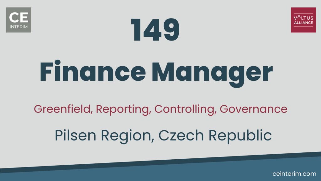 Finance ManagerGovernance, Transparenz, Controlling, SAP, ReportingFinancePilsen Region, Tschechische Republik149