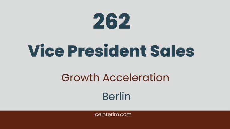 Vicepreședinte VânzăriDezvoltare afaceri, Vânzări, Key Account Management, SaaVânzări și marketingBerlin262