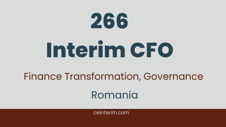 CFOInterim executive leadership nella trasformazione della finanza, della contabilità e del reporting Gestire i processi finanziari delle operazioni di vendita e marketing in un contesto regionale Migliorare le performance end-to-end, il controllo interno e la gestione dei datiRomania266