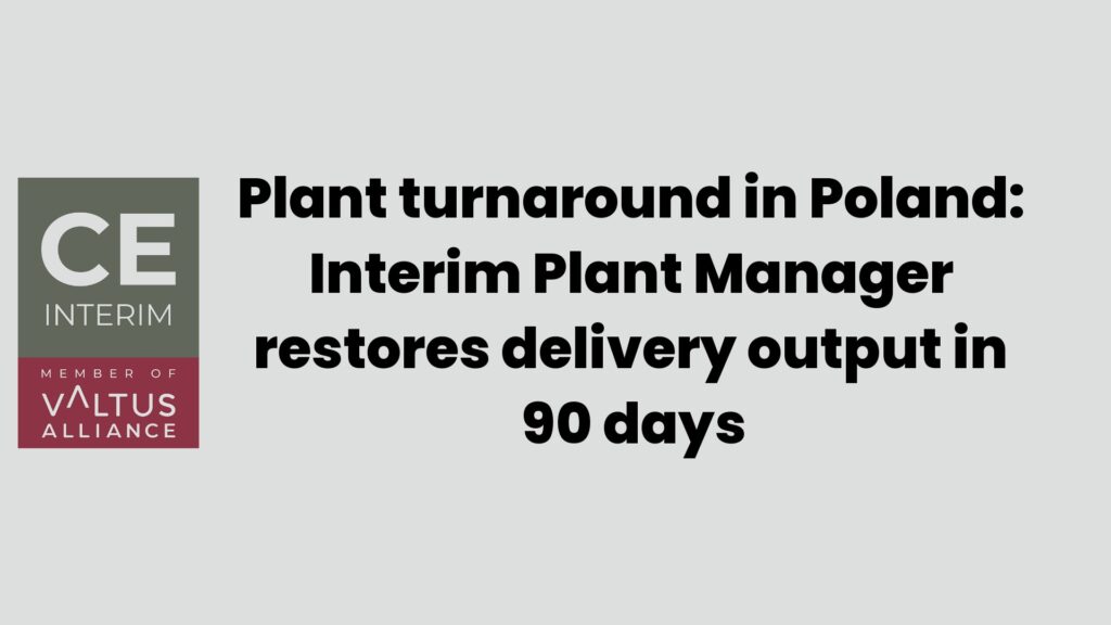 Разворот завода в Польше: Временный управляющий заводом восстановил выпуск продукции за 90 дней