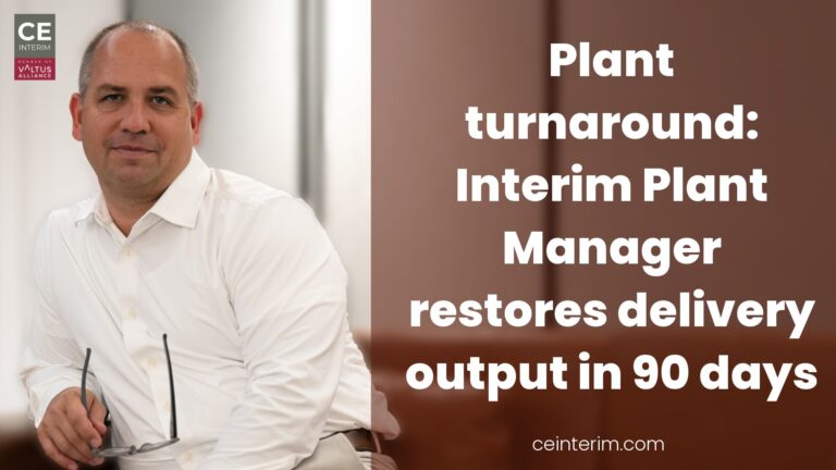 Redressement d'une usine : Le directeur intérimaire de l'usine rétablit la production en 90 jours