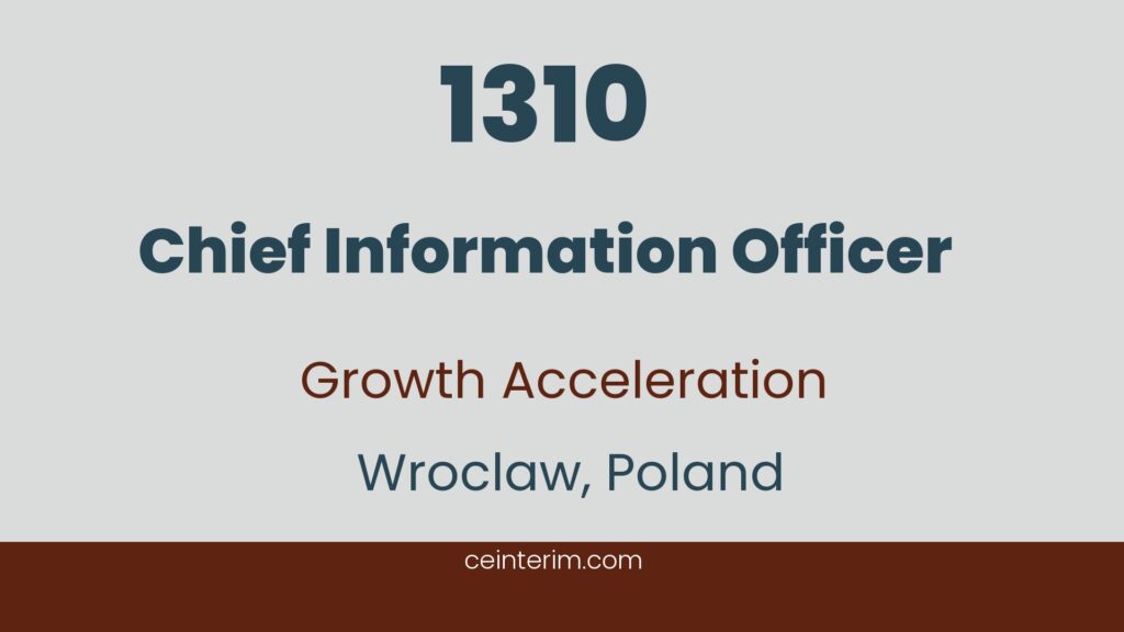 Chief Information OfficerIntegrazione dell'architettura IT, abilitazione della pianificazione ERP/APS, flusso di dati dall'e-commerce alla produzione, cruscotti decisionali operativi (BI), servizio clienti e automazione post-vendita.ITWroclaw, Polonia1310