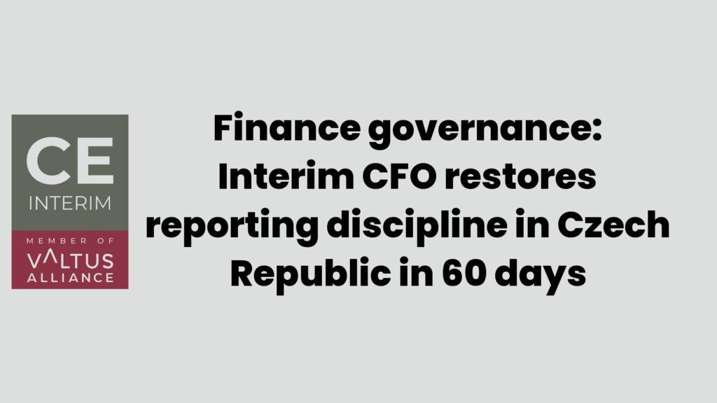 الحوكمة المالية: المدير المالي المؤقت يستعيد الانضباط في إعداد التقارير في جمهورية التشيك خلال 60 يومًا