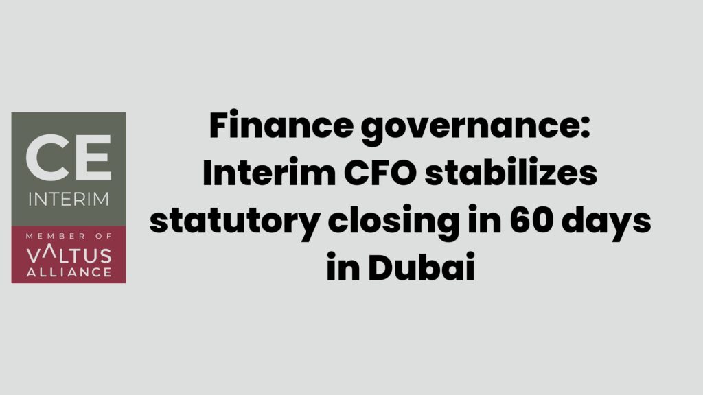 Финансовое управление: Временный финансовый директор за 60 дней закрыл уставной фонд в Дубае