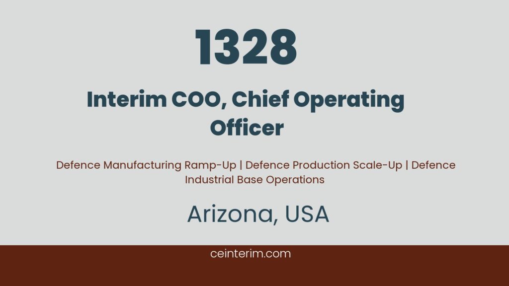 Interim COO, Chief Operating OfficerkeyGeneral ManagementArizona, USA1328