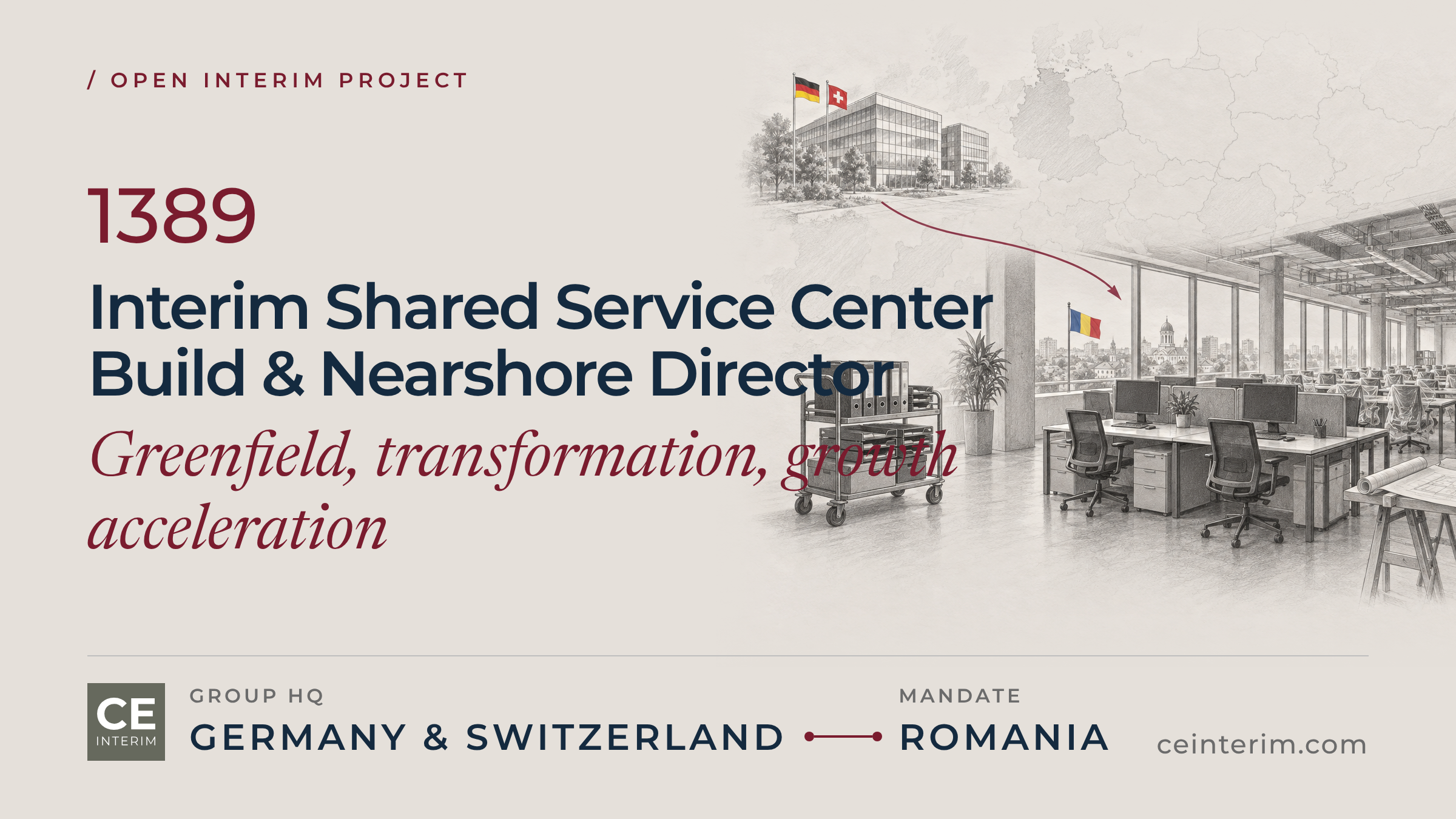 Interim Shared Service Center Build & Near Shore Director Bucharest, Romania