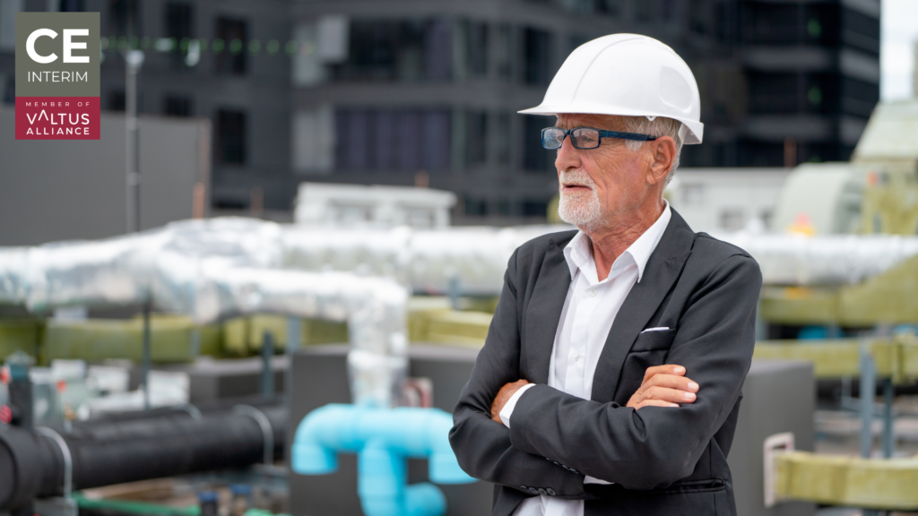 A senior interim executive looking across a Czech manufacturing site