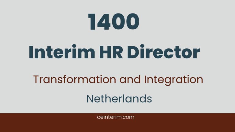 Interim HR DirectorHuman ResourcesNetherlands1400
