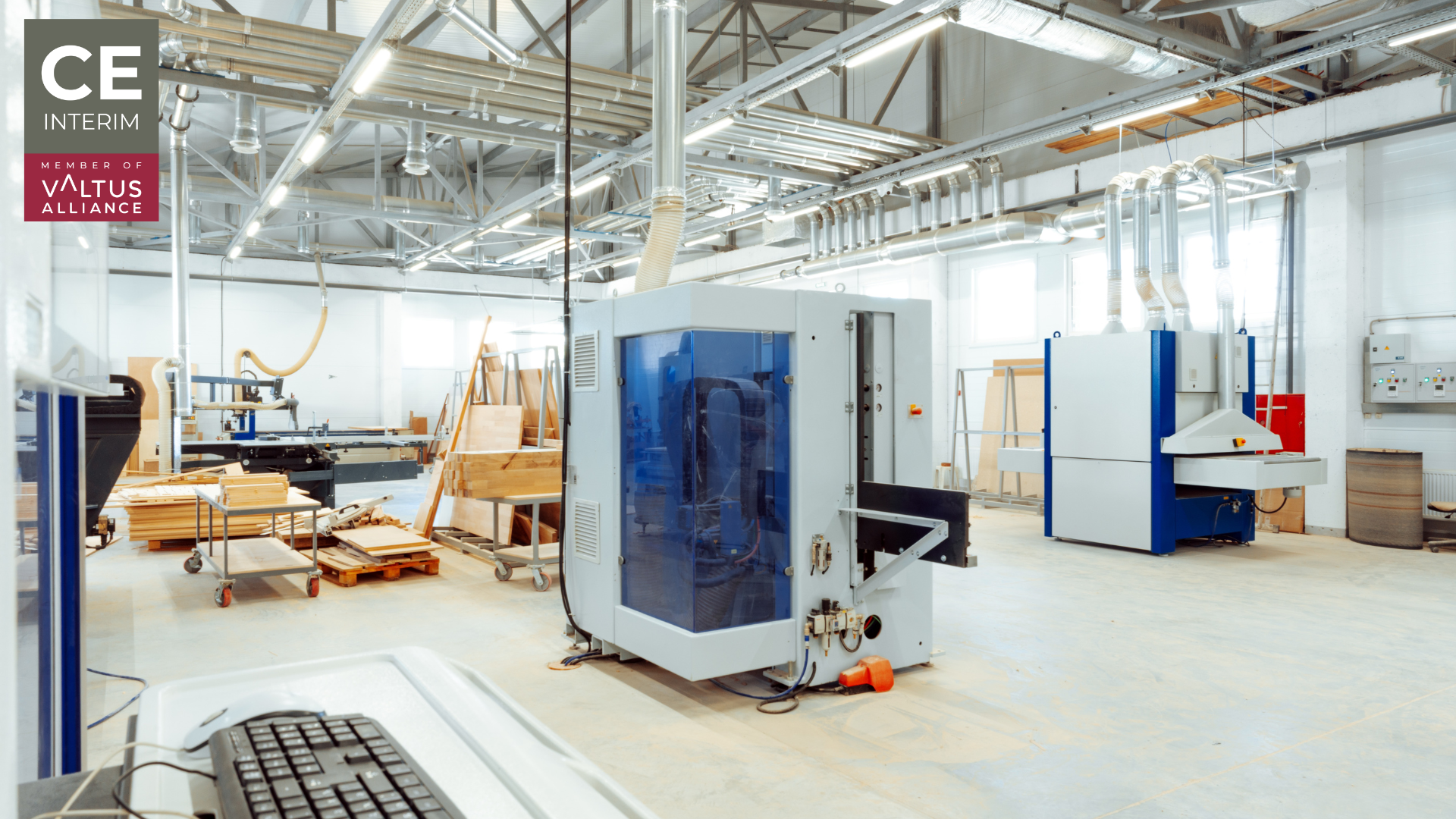 Idle CNC machining centre in a Central European plant awaiting a reinvestment decision