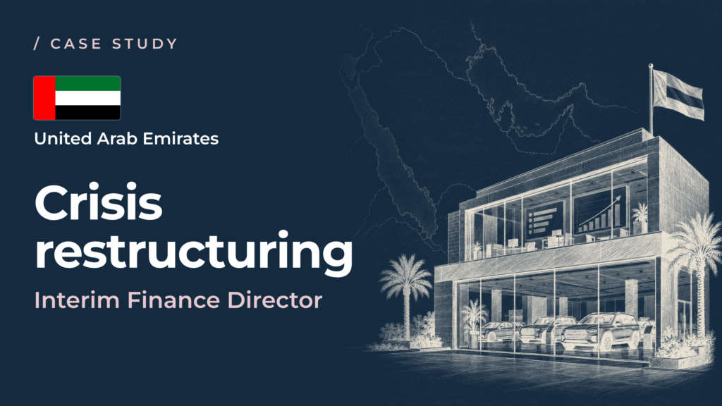 Crisis restructuring: Interim Finance Director stabilizes cost control in United Arab Emirates within 90 days